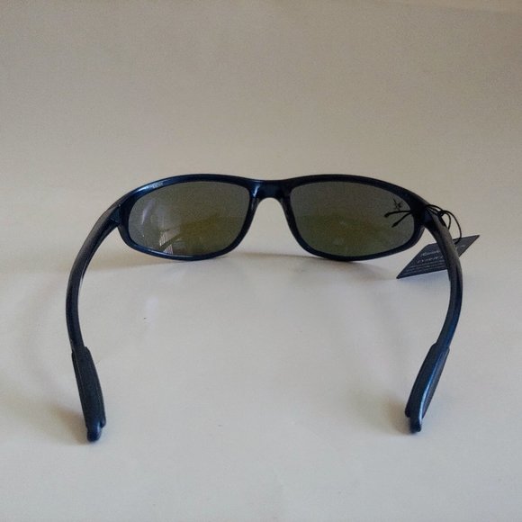 (NWT) Vintge 90's PC Wrap Around Sporty Sunglasses (Met.Blue/Blue M) - Picture 3 of 4
